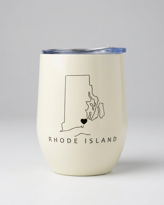 Rhody Love Wine Tumbler | Ivory