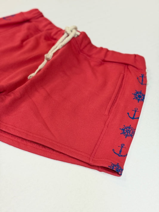 French Terry Nautical Shorts