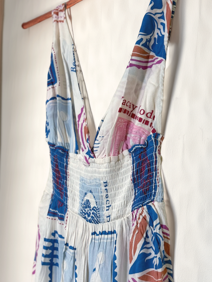 Postcard Print Jumpsuit