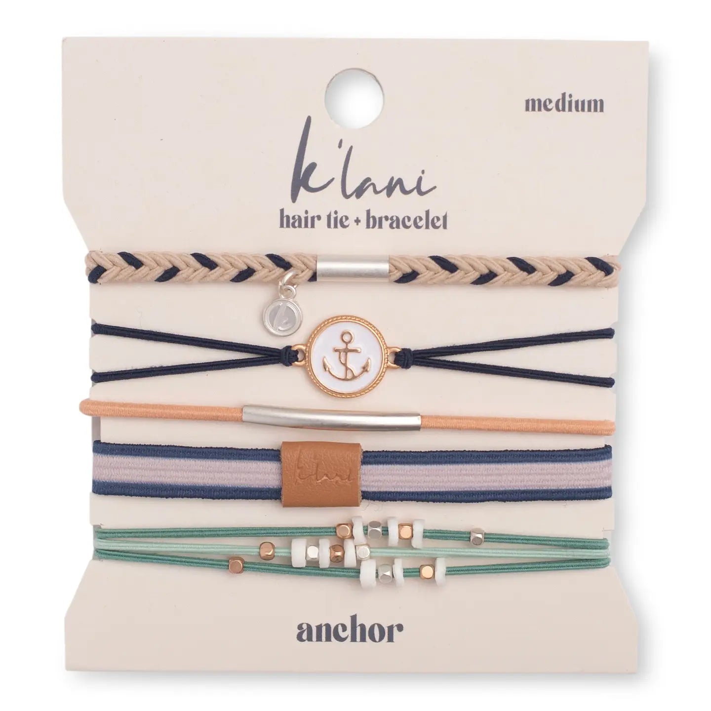 Anchor Hair Tie & Bracelet