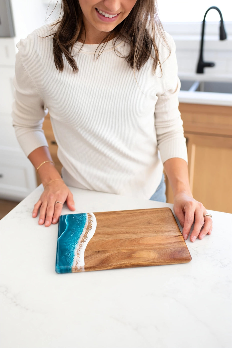 Date Night Resin Charcuterie Board