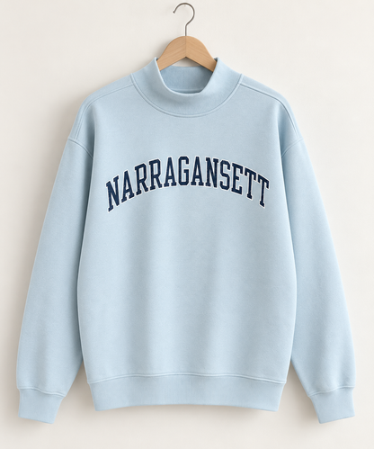 Narragansett Light Blue Mockneck