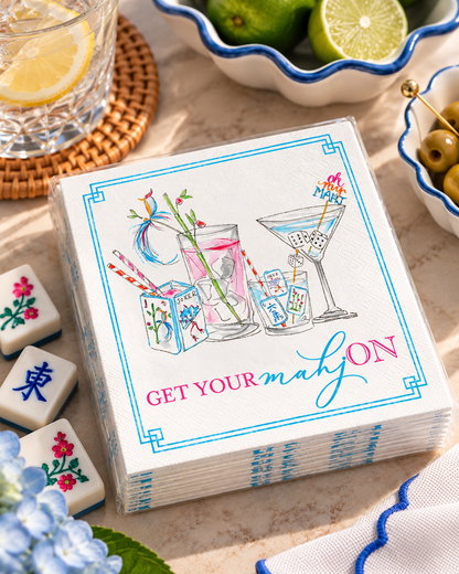 Mahjong Party Cocktail Napkins