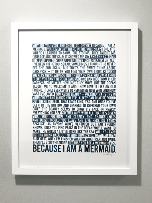 Watercolor Mermaid Poem