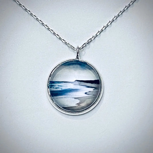 Water Necklace - Silver Tide