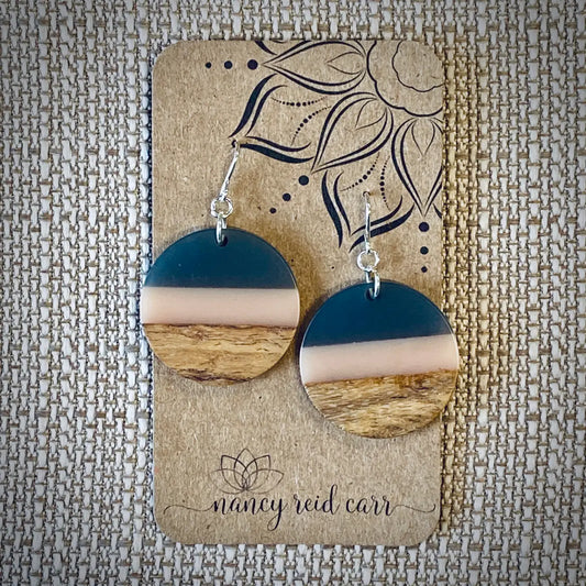Modern Boho Resin Striped Earrings