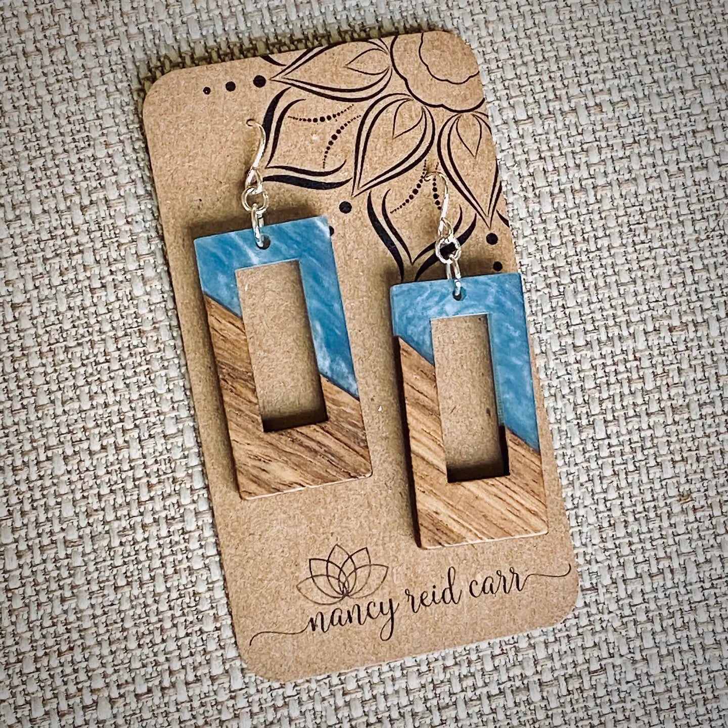Modern Boho - Open Rectangle Drop Earrings