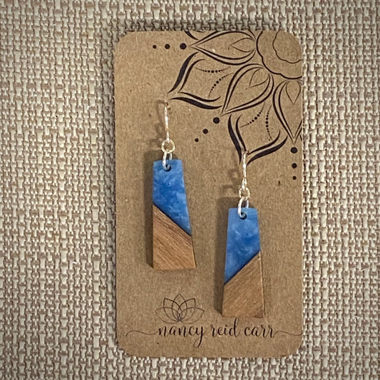 Modern Boho - Blue Trapezoid Earrings (Copy)