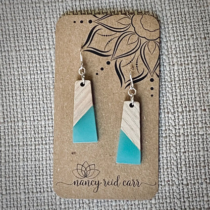 Modern Boho - Turquoise Trapezoid Earrings