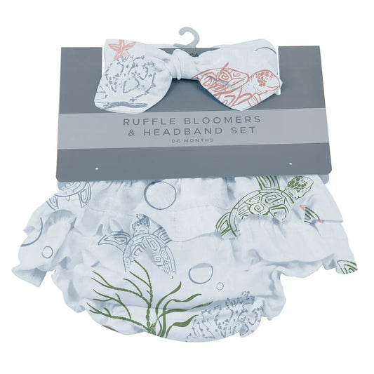 Ocean Friends Ruffled Baby Bloomers