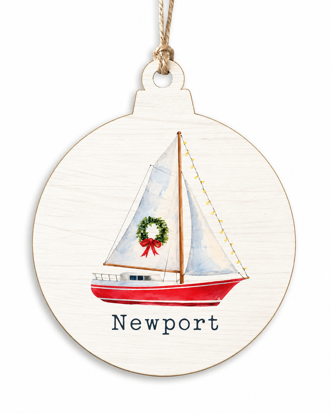 Newport Sailboat Ornament