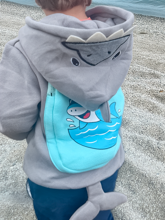 Shark Pouch Zip Up