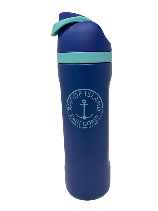 Flip Cap Water Bottle - Ocean Blue