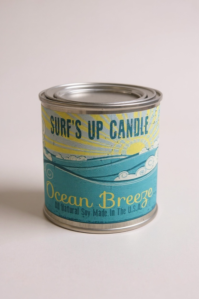 Ocean Breeze Paint Can Candle