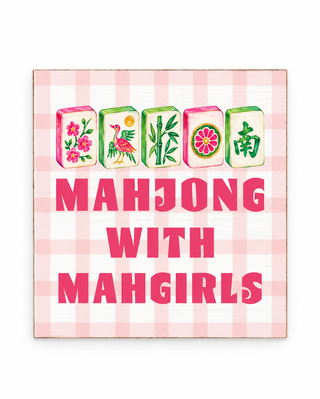 Mahjong With Mahgirls Block Sign