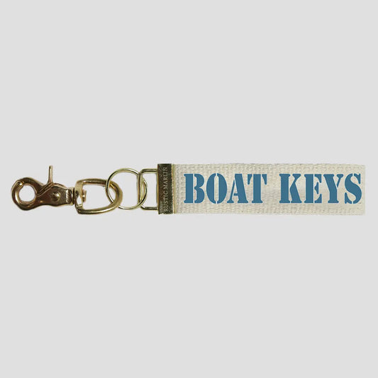 Boat Keys Canvas Keychain