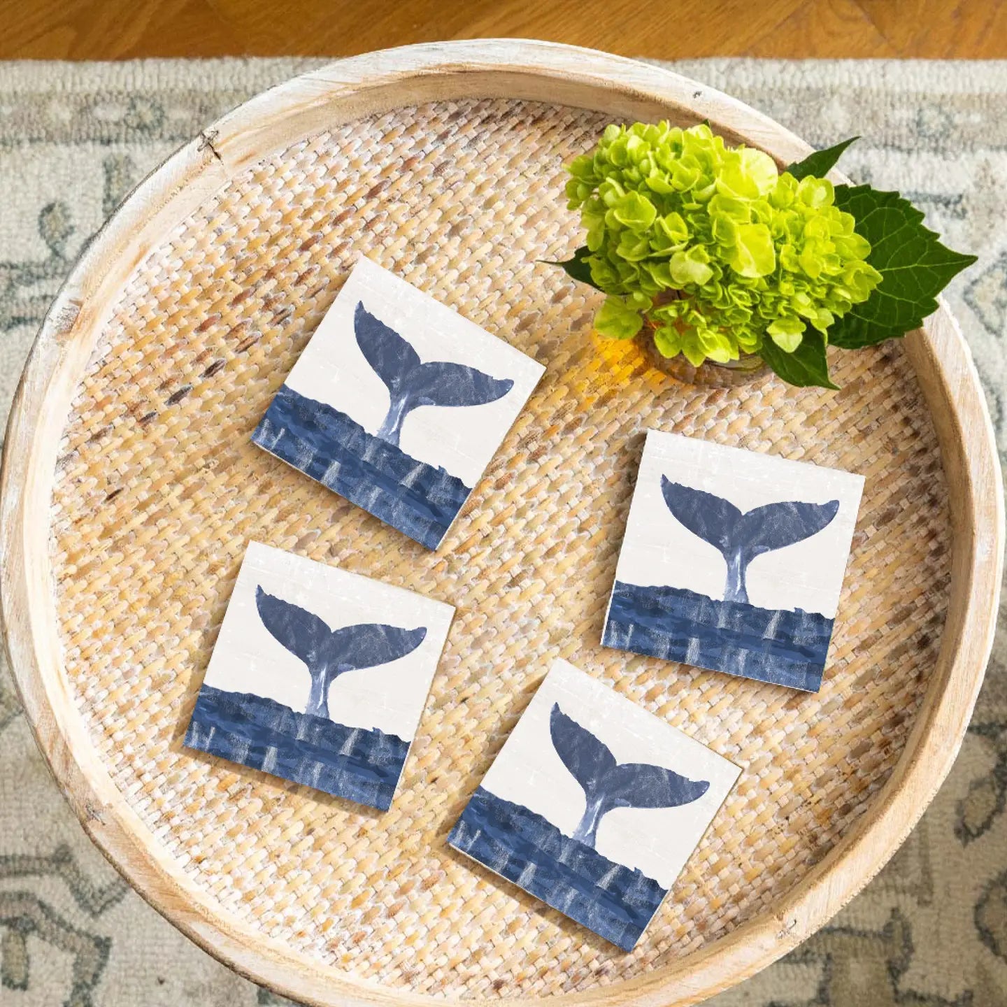 Whale Tail Coaster Set