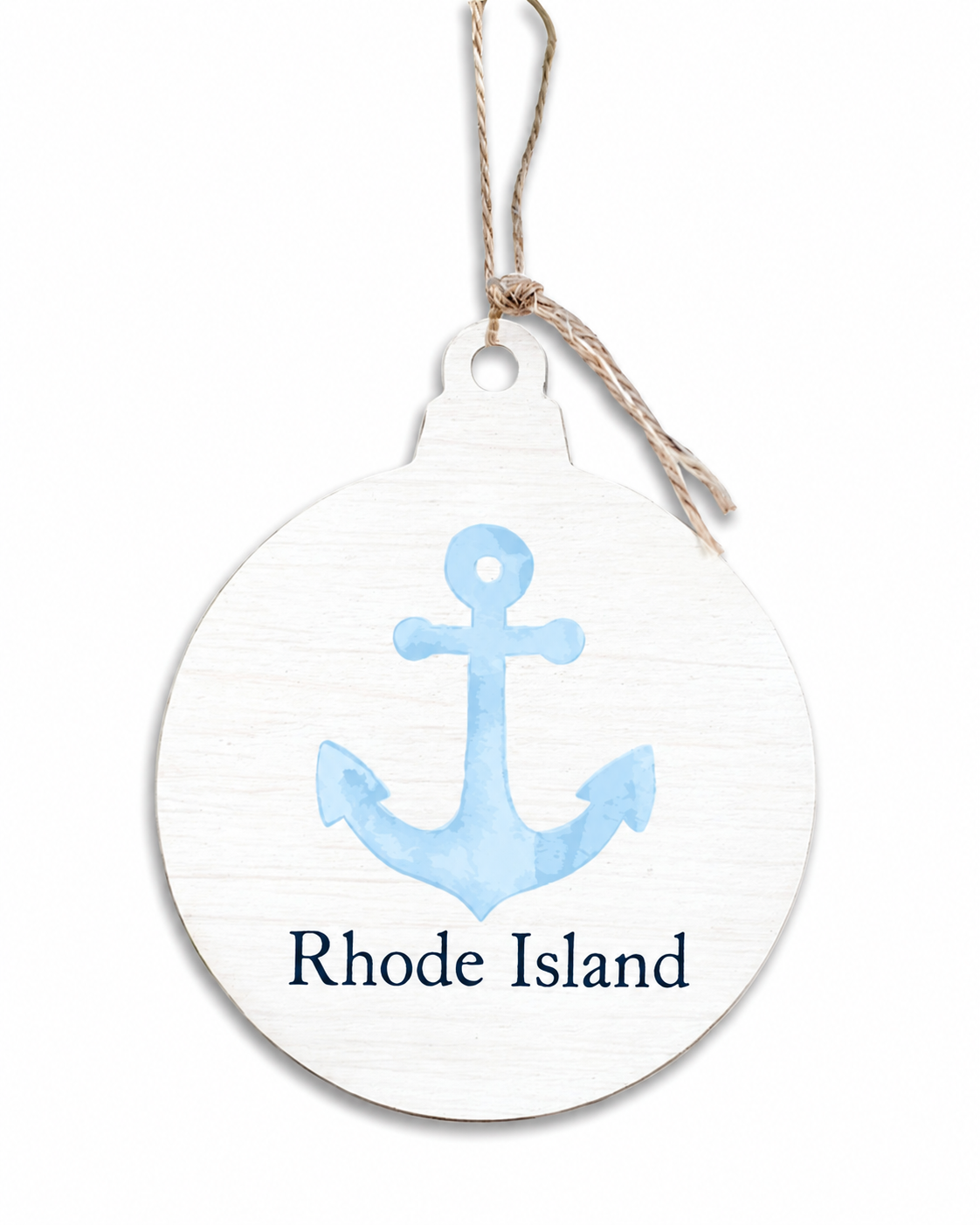 Rhode Island Anchor Ornament