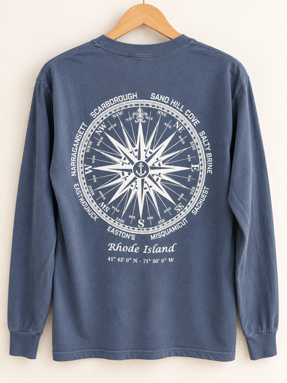 Classic Compass Long Sleeve | Blue