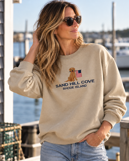 Sand Hill Cove Golden Flag Sweatshirt | Sand