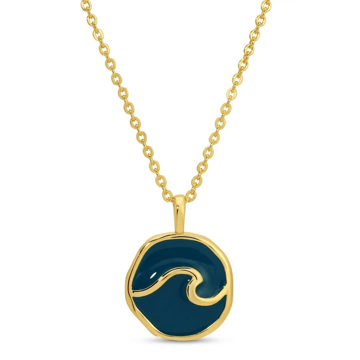 Ocean Wave Pendant Necklace