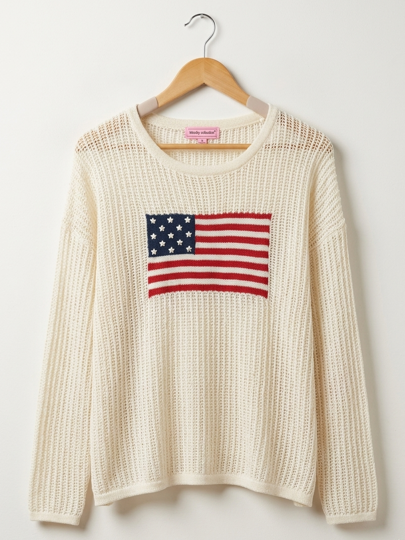 American Flag Sweater