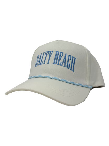 Salty Beach Embroidered Hat - Blue