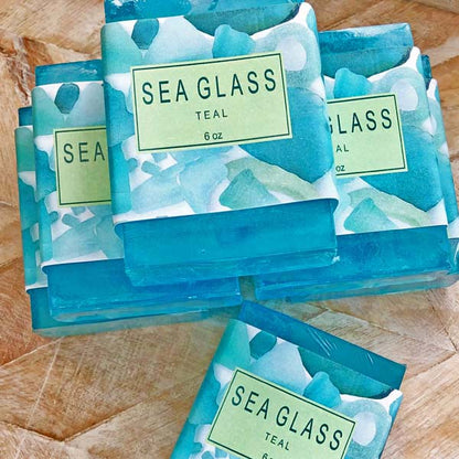 Sea Glass Bar Soap - Teal