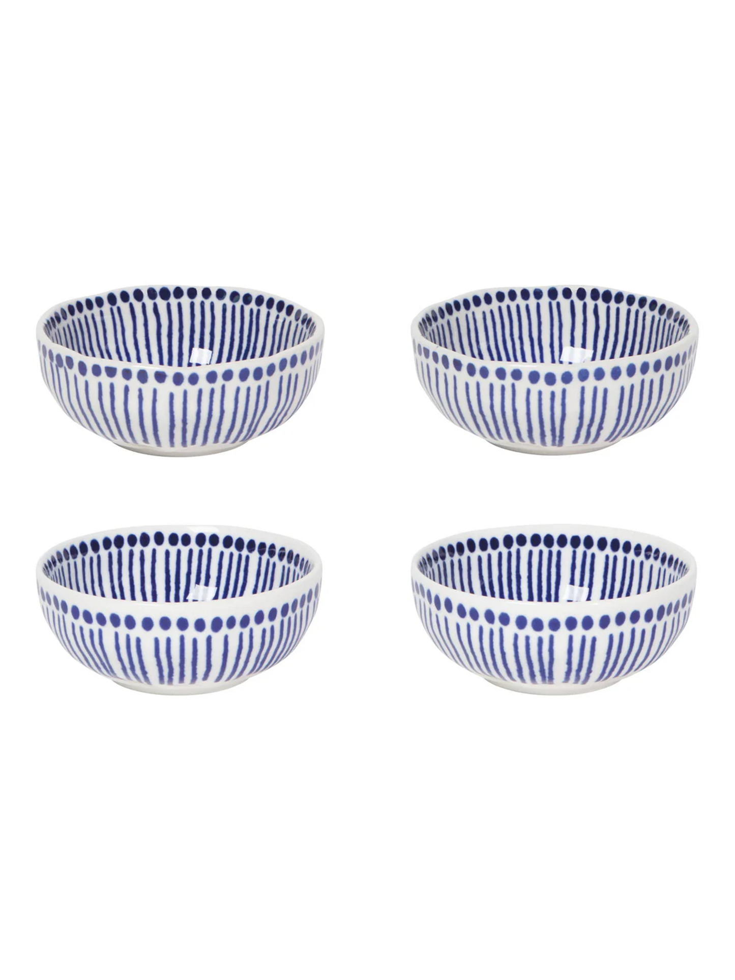 Sprout Stamped Pinch Bowls Set of 4