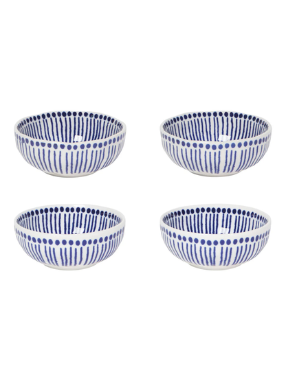 Sprout Stamped Pinch Bowls Set of 4
