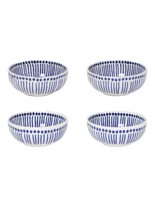 Sprout Stamped Pinch Bowls Set of 4