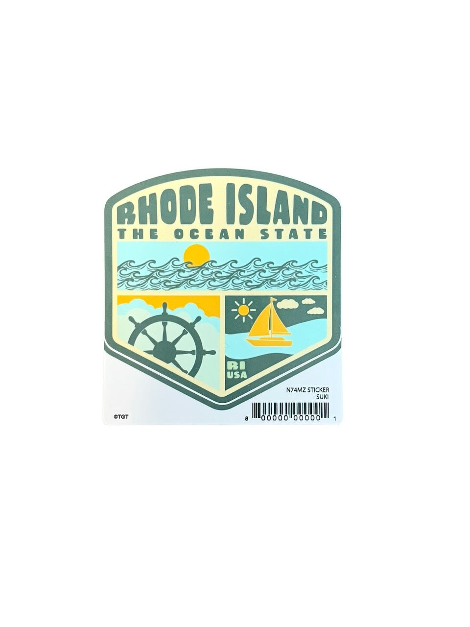 Rhode Island The Ocean State Sticker