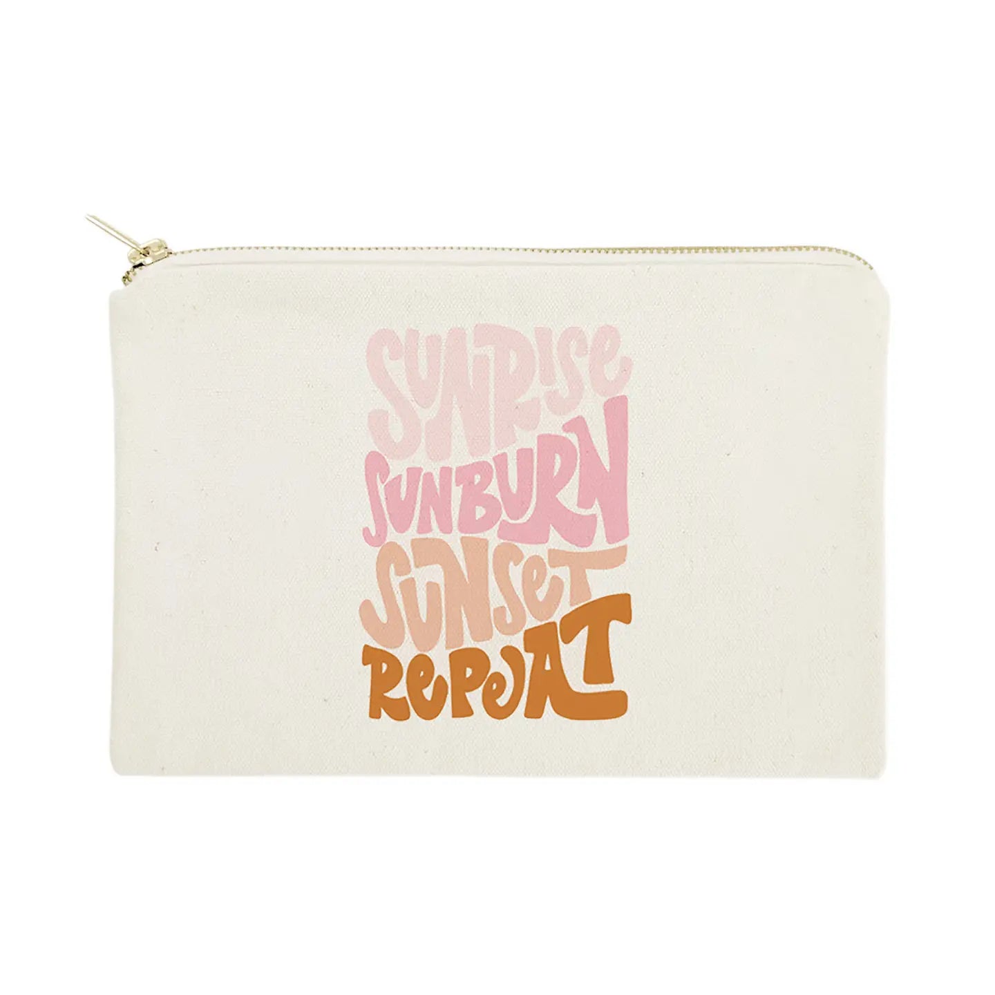 Sunrise Sunburn Sunset Repeat Cosmetic Bag