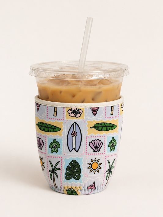 Coastal Surf | Reusable Coffee Sleeve: Small