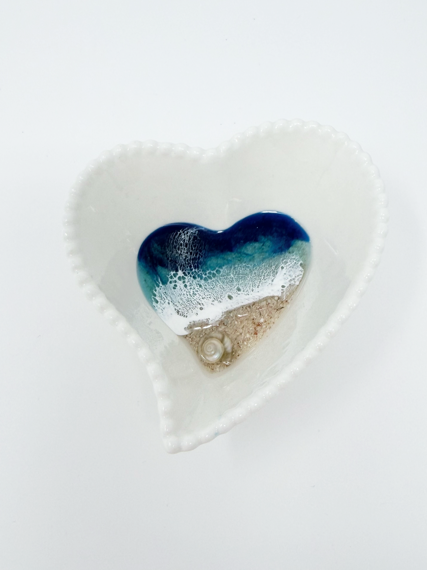 Shoreline Trinket Dish - Scalloped Heart