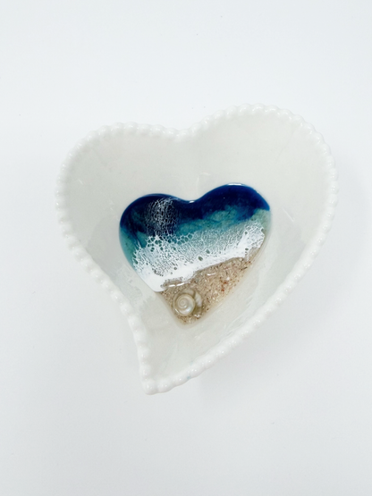 Shoreline Trinket Dish - Scalloped Heart