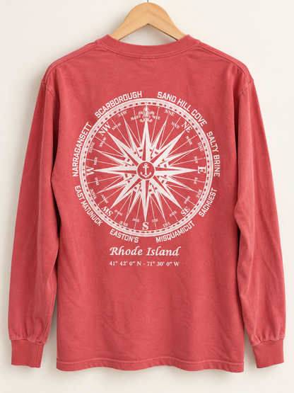 Classic Compass Long Sleeve | Red
