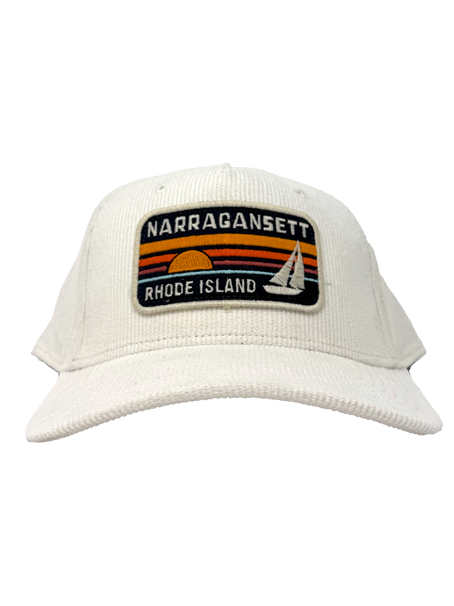 White Corduroy Narragansett Hat