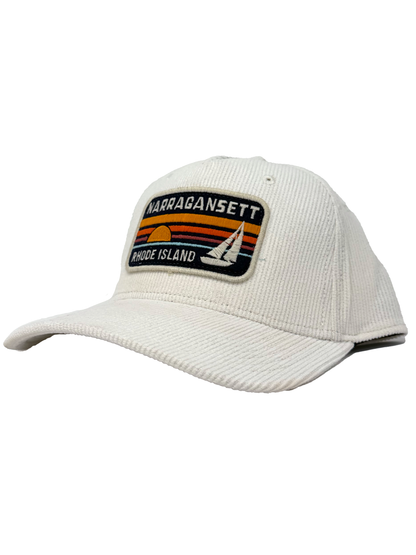 White Corduroy Narragansett Hat
