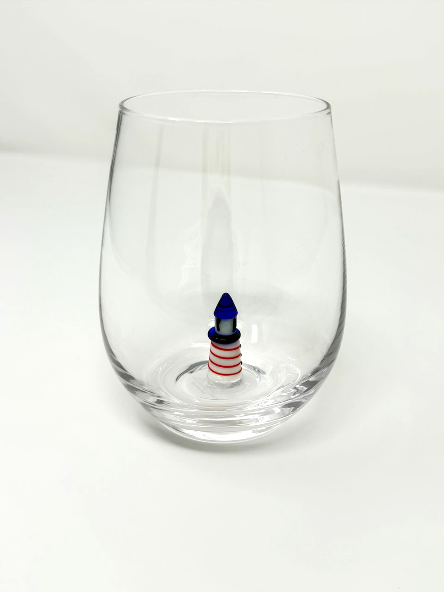 Seaside Lighthouse Wine Glass