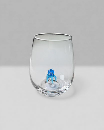Seaside Octopus Wine Glass