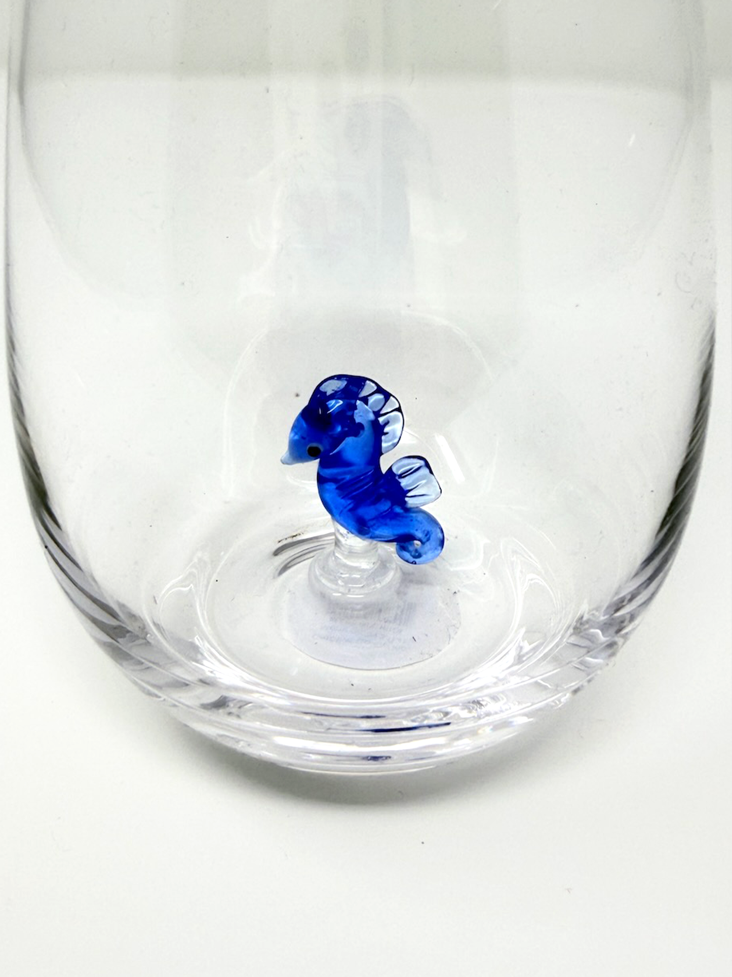 Seaside Seahorse Wine Glass