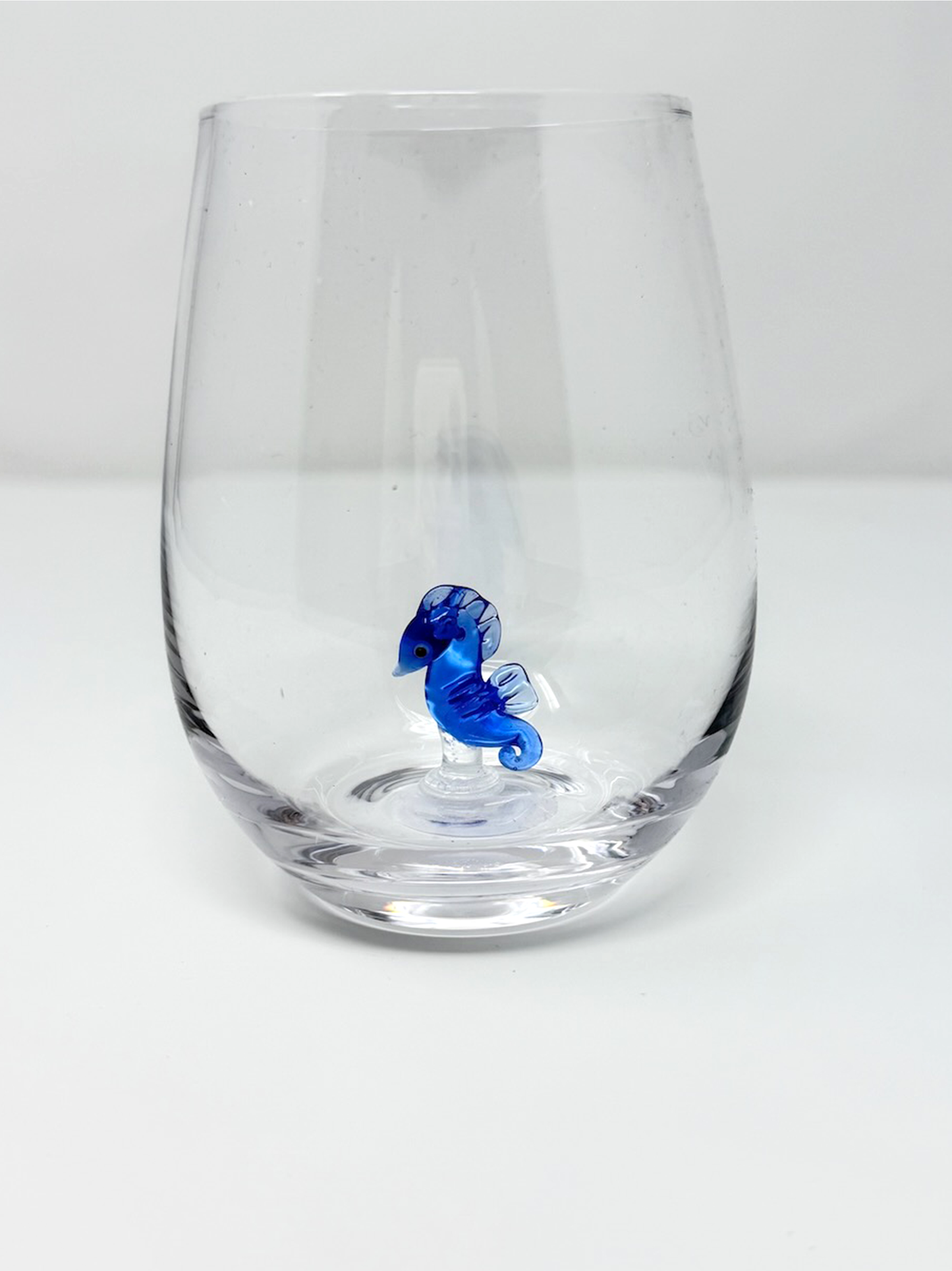 Seaside Seahorse Wine Glass
