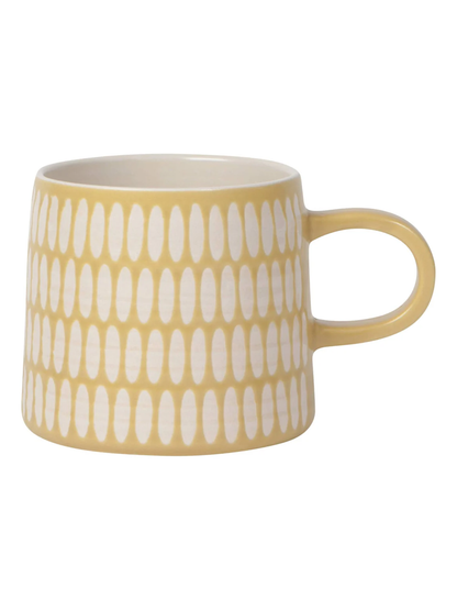 Ochre Imprint Stoneware Mug