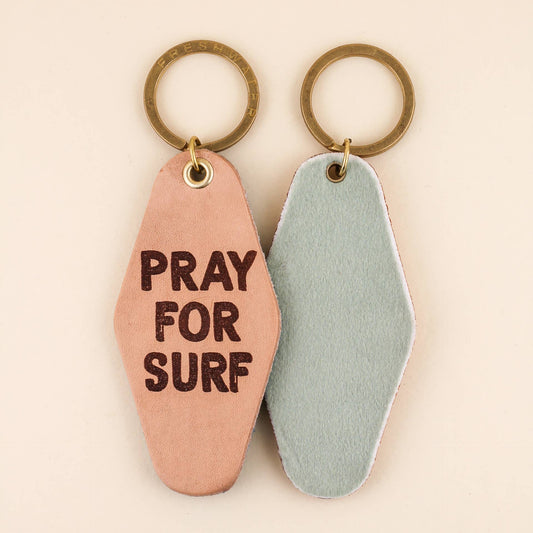 Pray For Surf Hotel Keychain: Navy / Keychain on Card