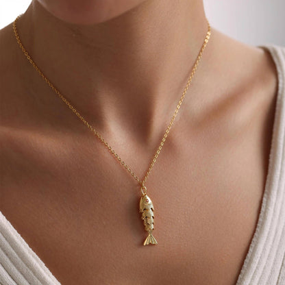 Sardine Gold Necklace