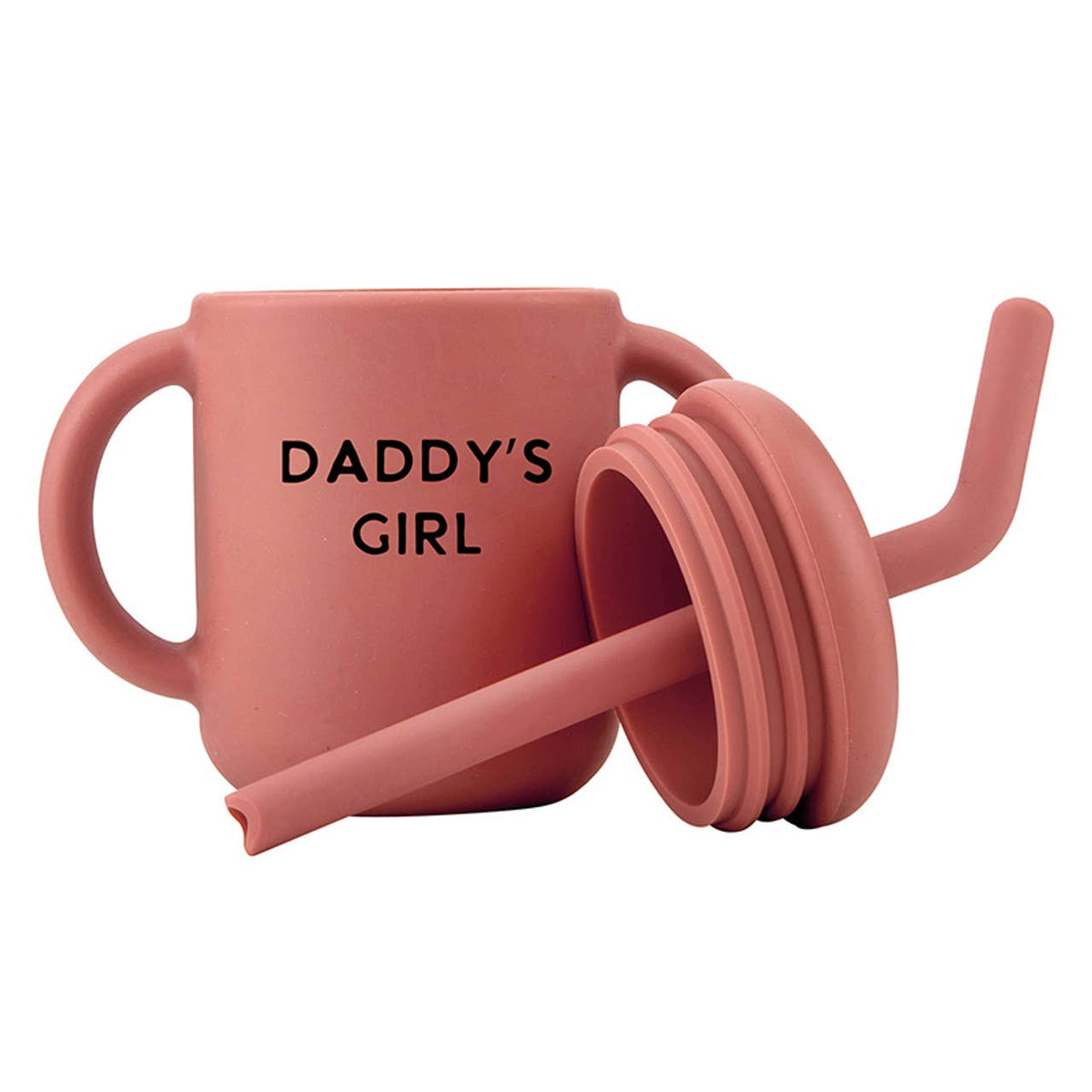 Dad and Daughter Glass + Sippy Cup Set