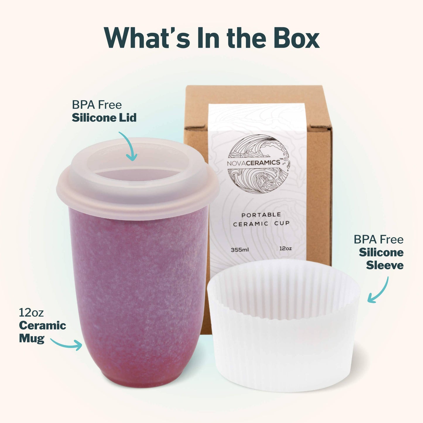 Astral Bloom Ceramic Travel Mug