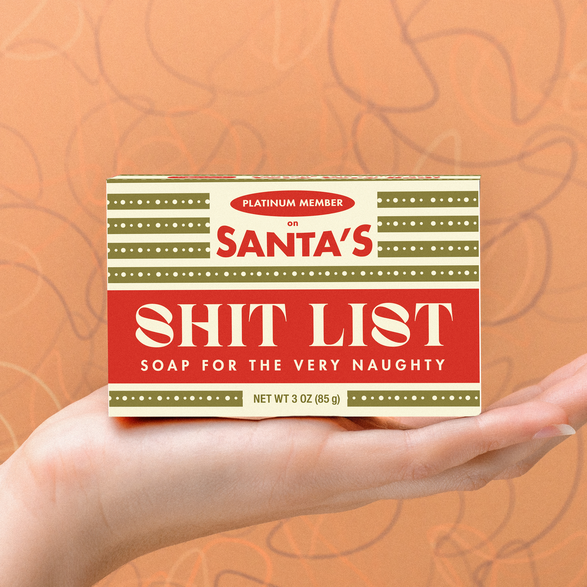 Santa's Shitlist Holiday Bar Soap