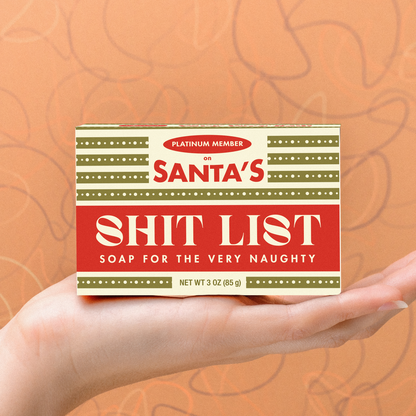 Santa's Shitlist Holiday Bar Soap